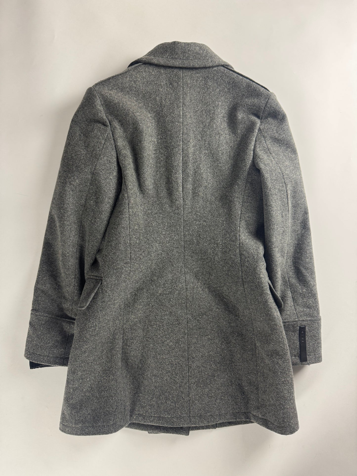 Prada Grey Wool Double Breasted Peacoat FW 2006 - S