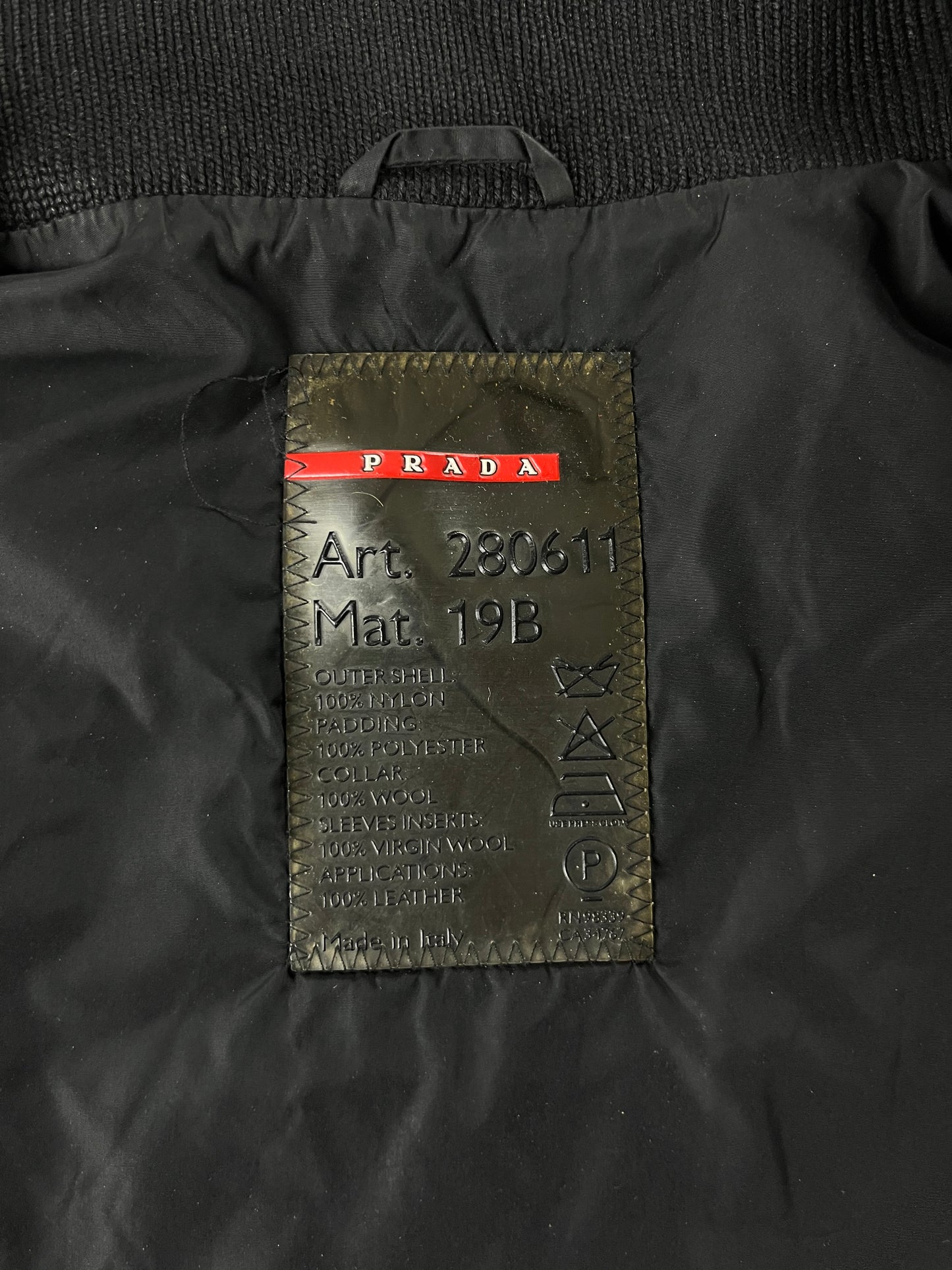 Prada Zip Front Nylon Buttoned Cuff Jacket 2000s - XS