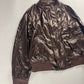Yves Saint Laurent Rive Gauche Brown Nylon Bomber Jacket FW 2003 - M