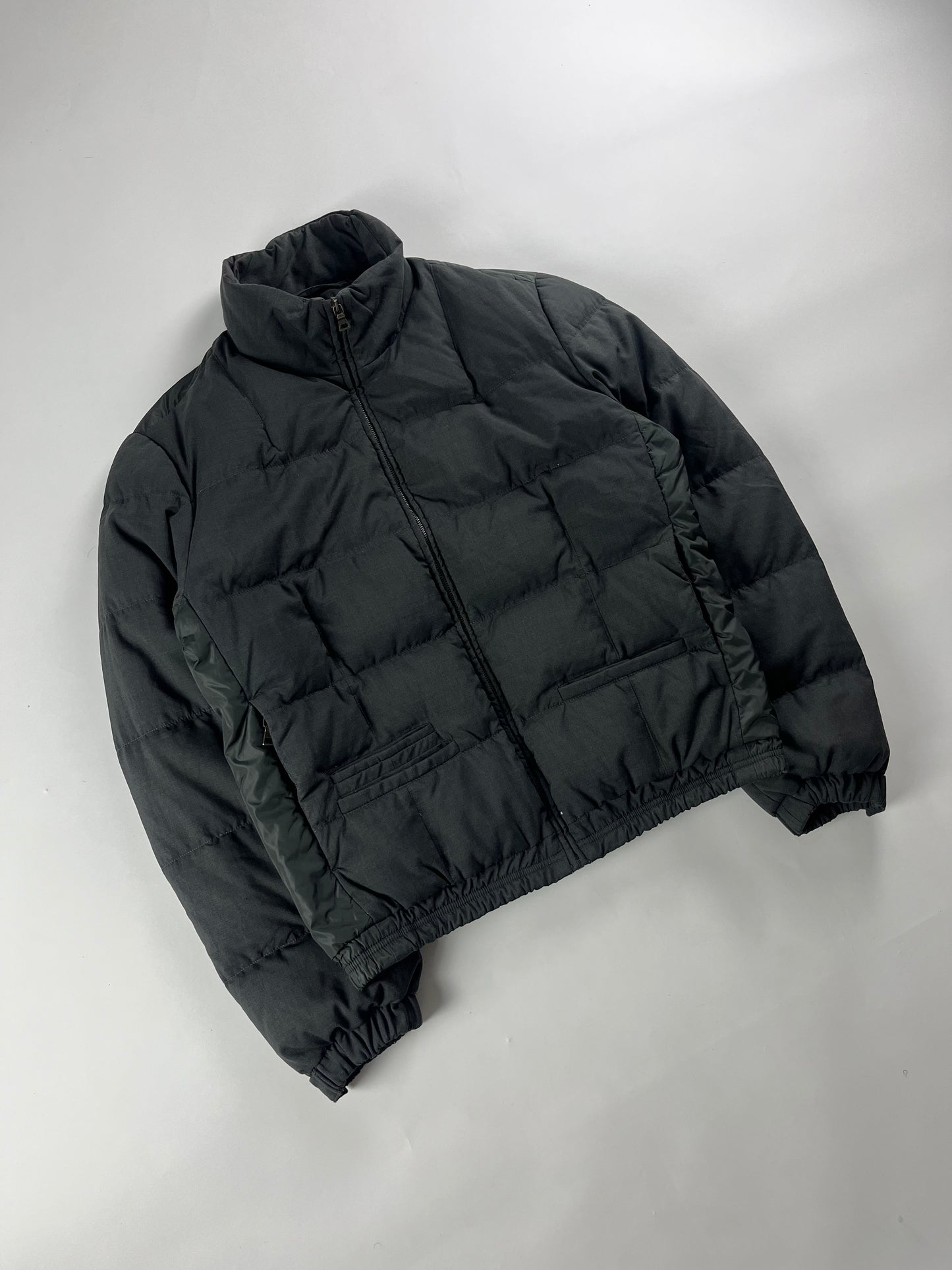 Prada Grey Nylon Puffer Jacket FW 2010 - L