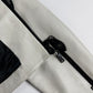 Louis Vuitton Sample White Leather Black Multi Patch Logo Badge Racer Jacket FW 2017 - S