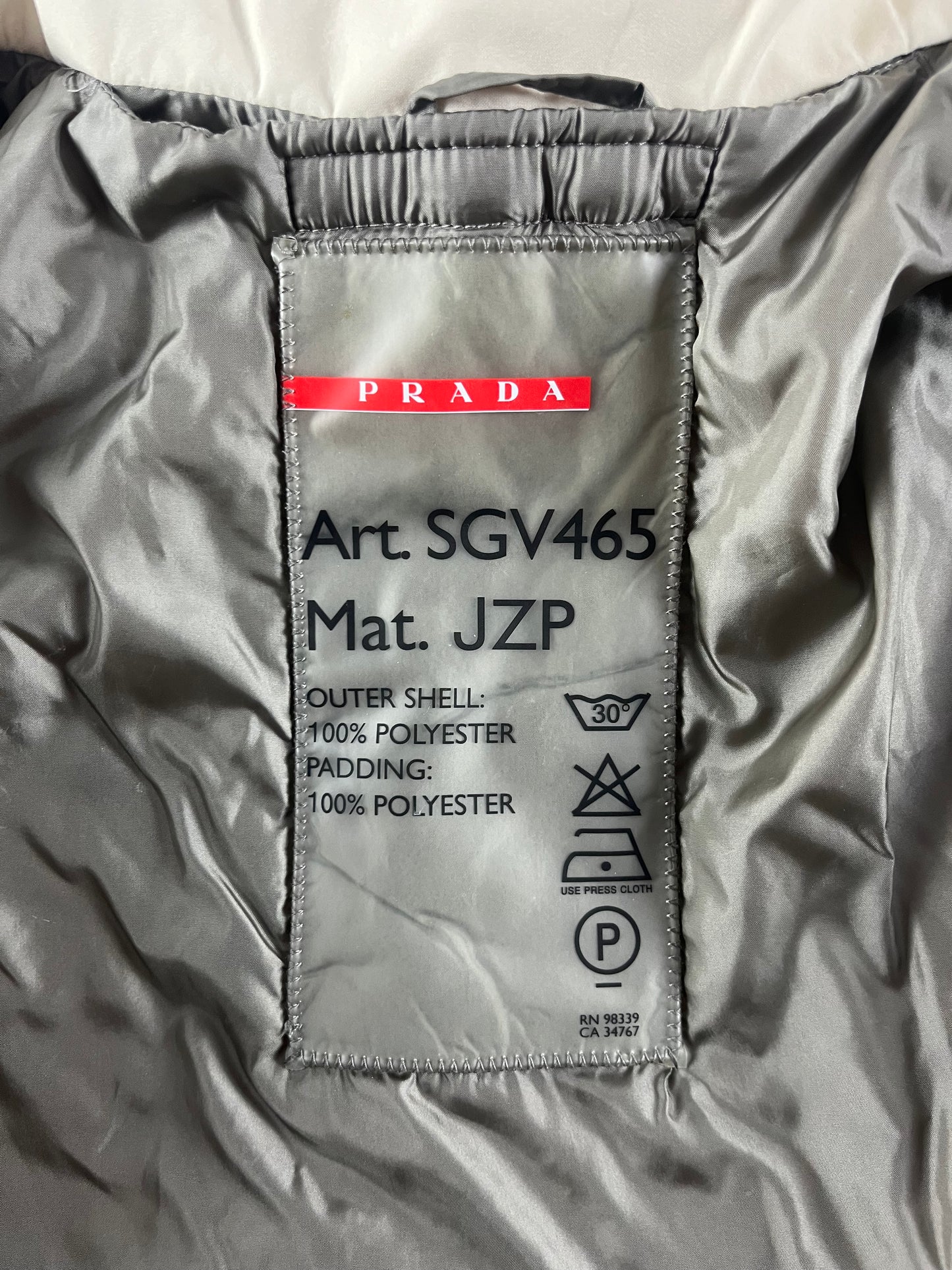 Prada Linea Rossa Sample Tracksuit Red Stripes Nylon Jacket 2000s - L