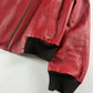 Prada Premium Red Leather Bomber Jacket FW 2000 - M