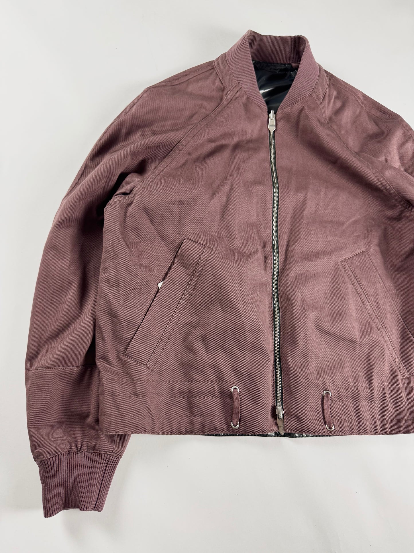 Hermès Sample Reversible Lacquered Nylon Prune Canvas Jacket SS 2022 - M