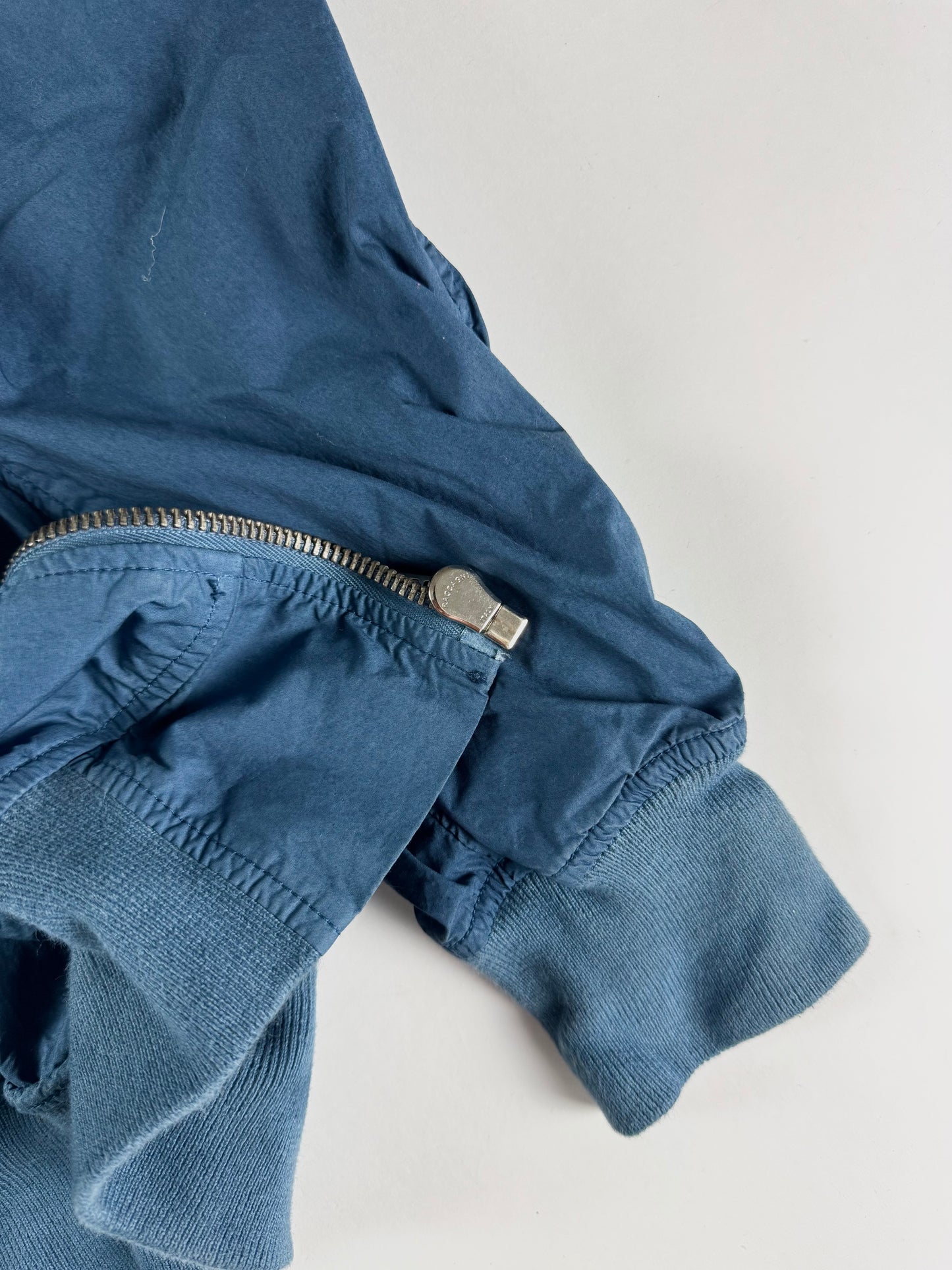 Rick Owens Sample Blue Aviator Bomber Jacket - L