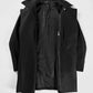 Dior Dark Clean Grey Wool Blend Minimalist Side Closing Coat FW 2011 - L
