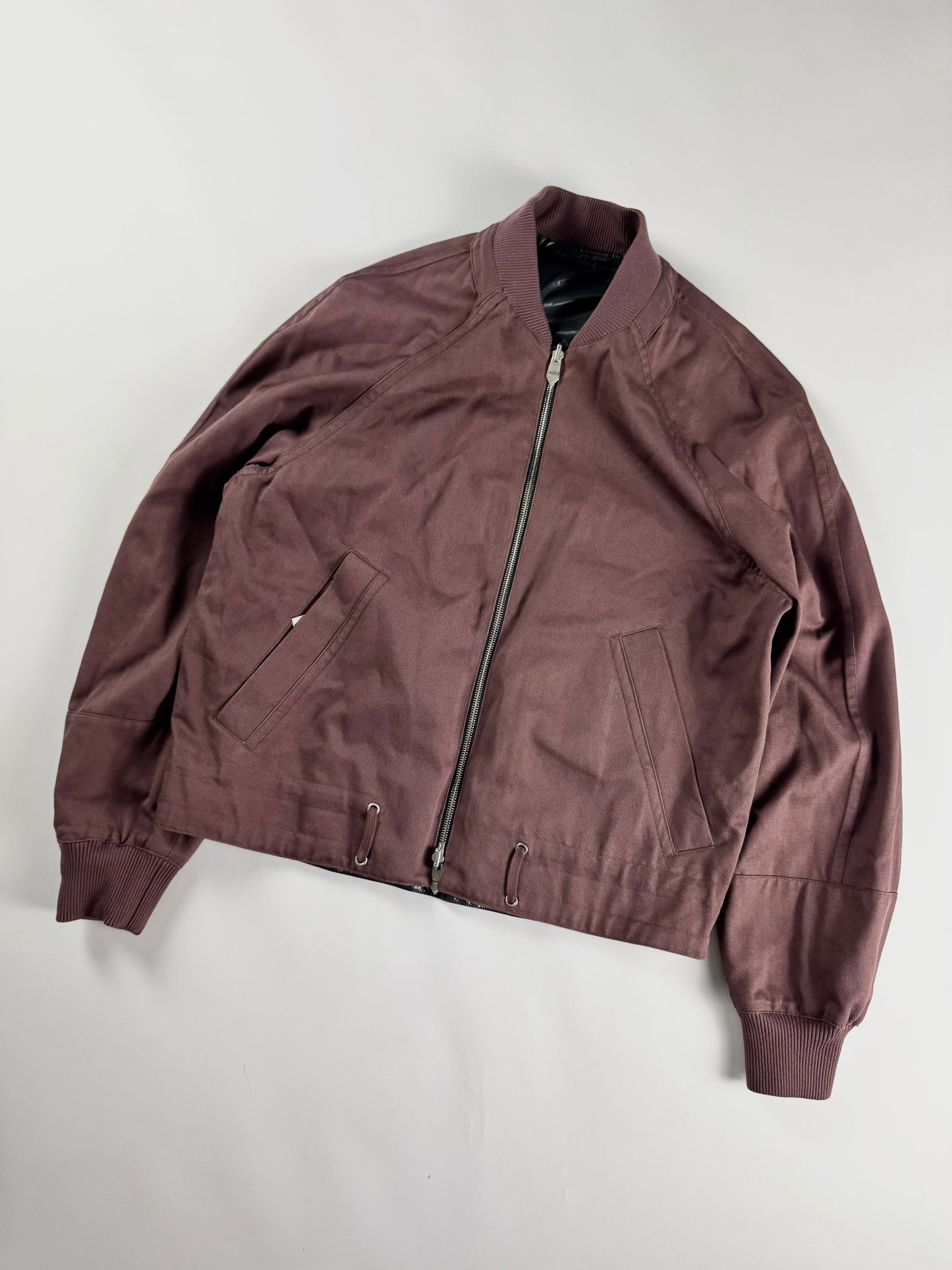 Hermès Sample Reversible Lacquered Nylon Prune Canvas Jacket SS 2022 - M