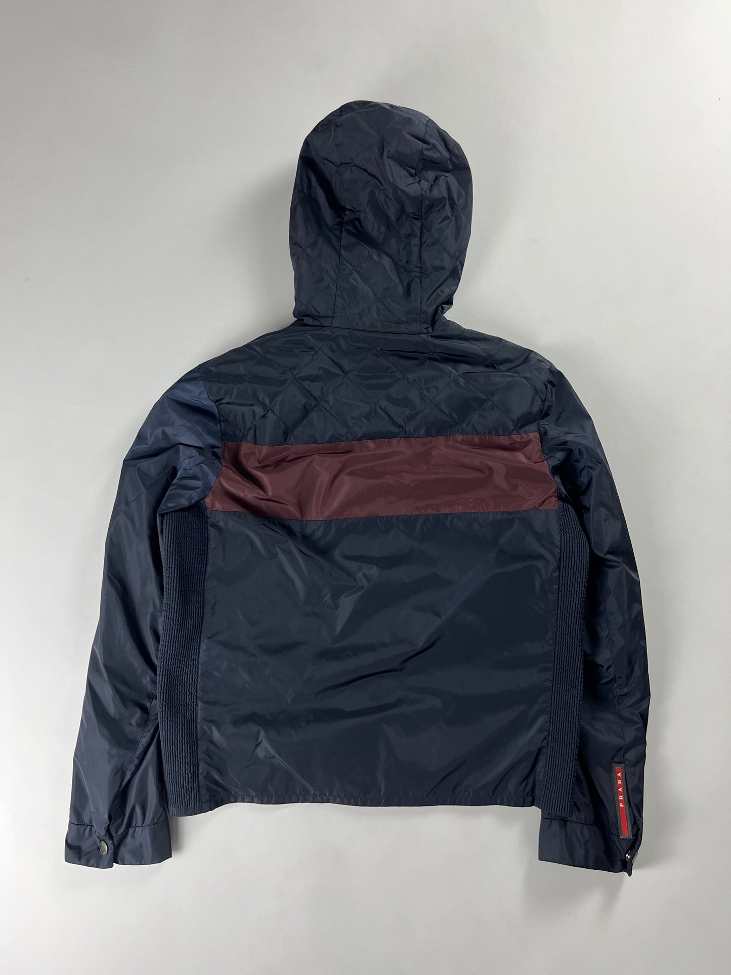 Prada Storm Stripe Nylon Light Jacket FW 2015 - M