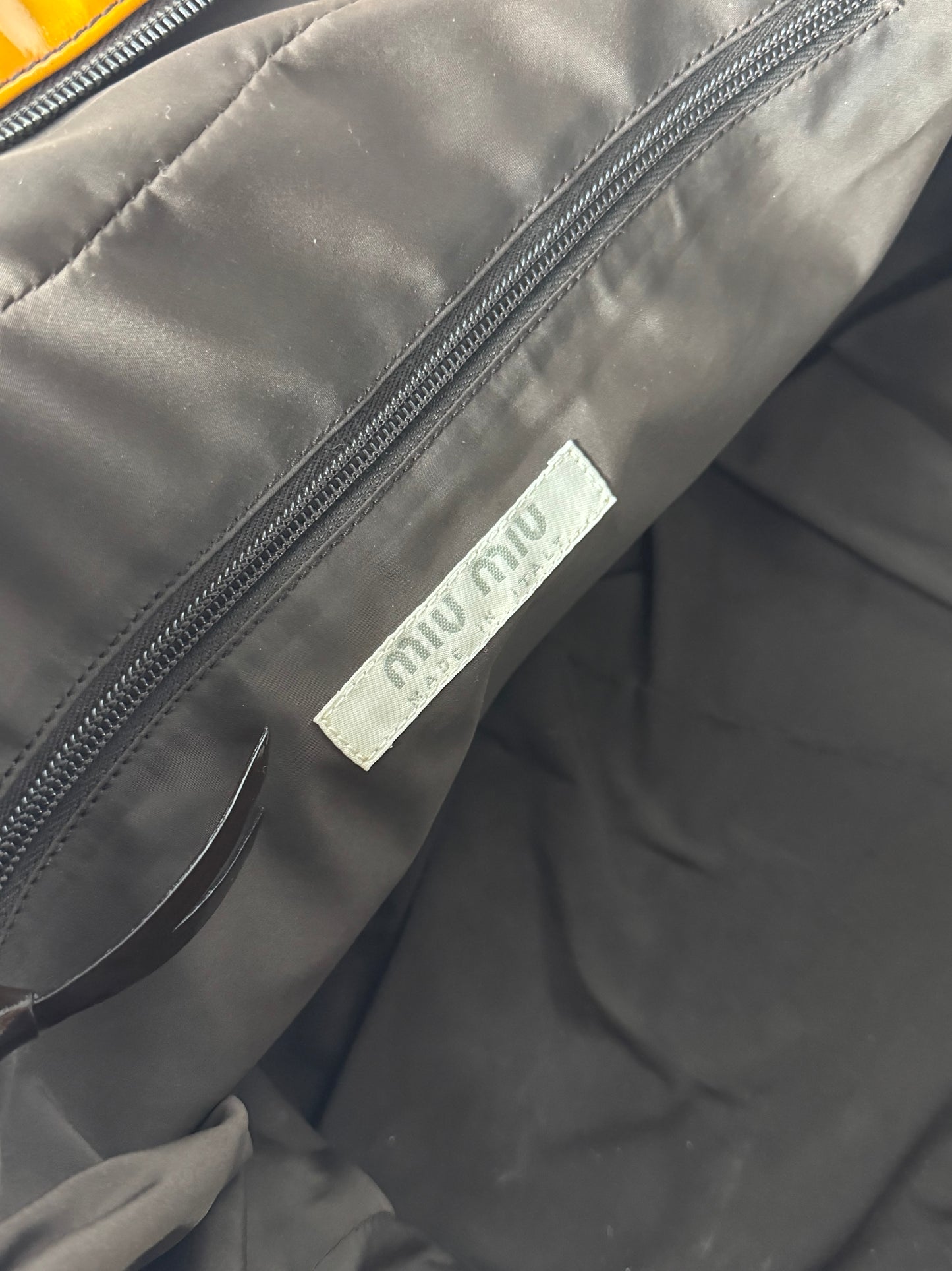 Miu Miu Bowling Oversize Patent Leather Bag 2000s - OS