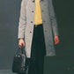 Prada Grey Striped Minimalist Belted Coat FW 2000 - L