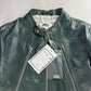 MM6 Maison Margiela Deep Jade Cow Leather Biker Jacket SS 2022 - S