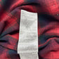 Maison Margiela x Pendleton Red Tartan Plaid Tan Knit Western Fringe Cardigan FW 2023 - XXL