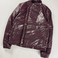 Louis Vuitton Glass Burgundy Asymmetrical Zip Nylon Jacket 2000s - S