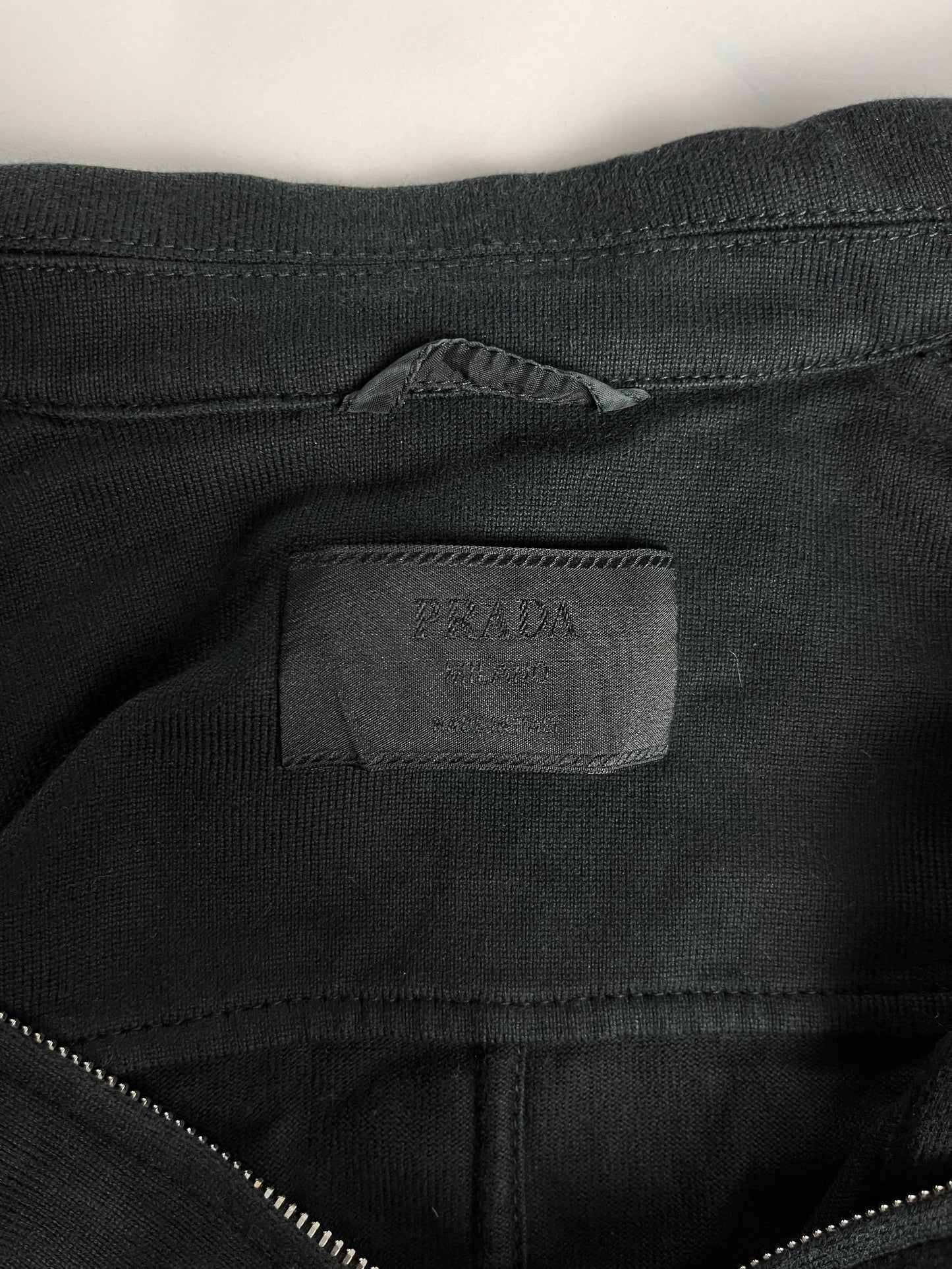 Prada Black Waist Drawstring Jacket FW 1997 - XS