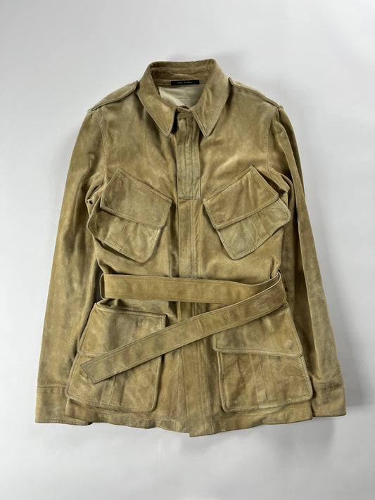 Gucci Belted Double Pocket Leather Coat FW 2003 - M