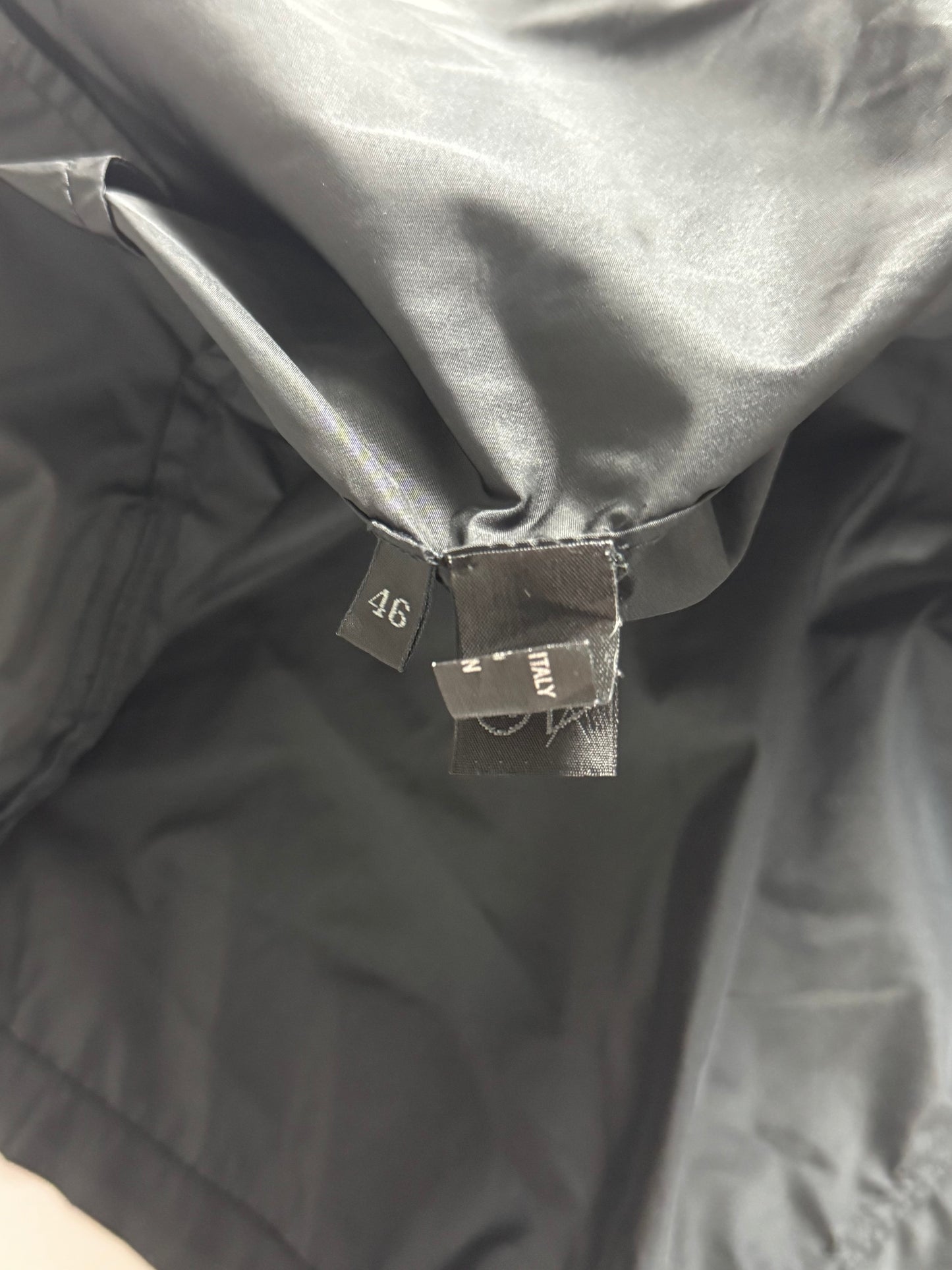 Prada Black Nylon Strapped Light Jacket SS 1998 - M