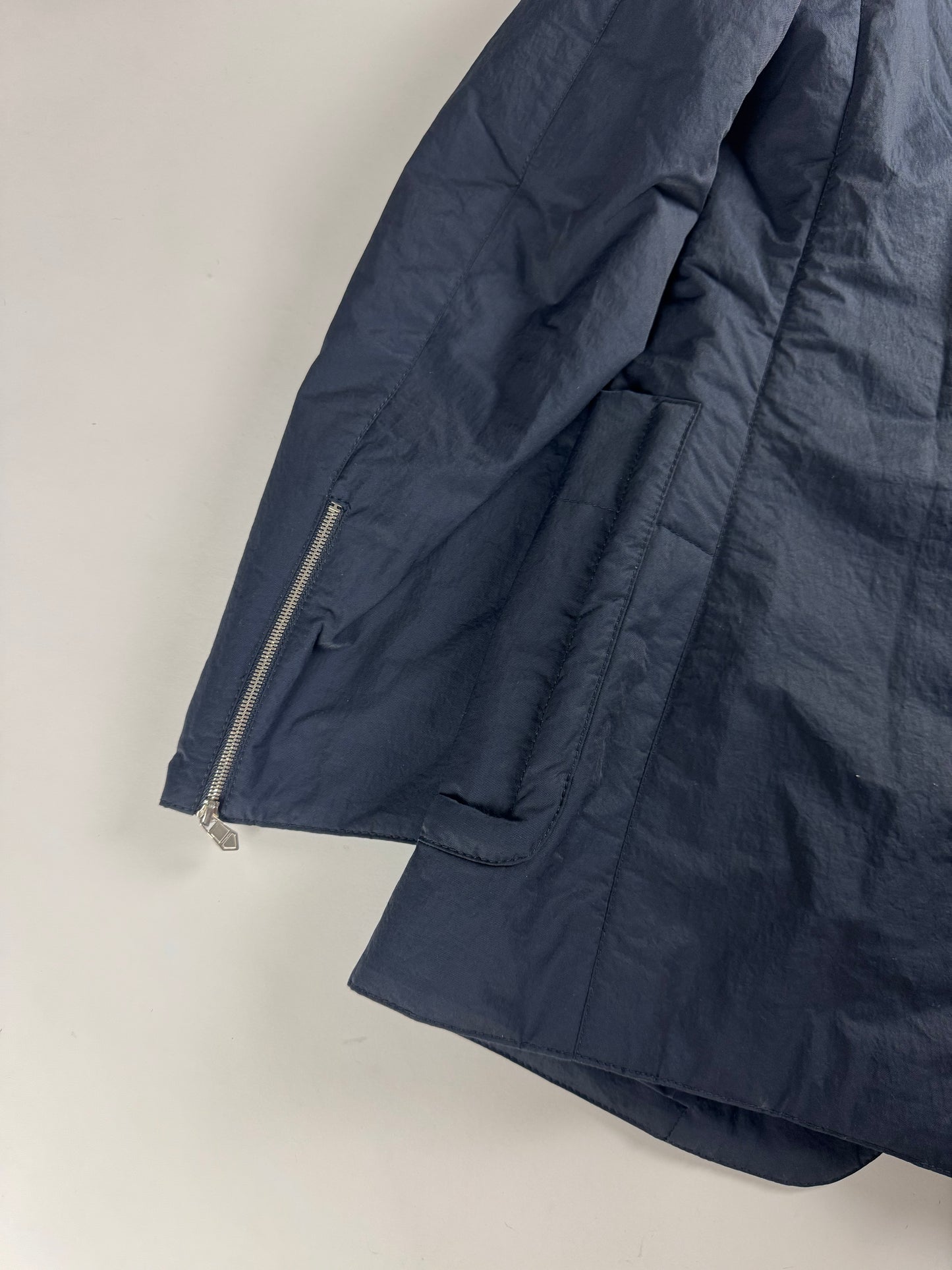 Hermès Sample Puffer Tailored Navy Minimalist Blazer FW 2023 - M