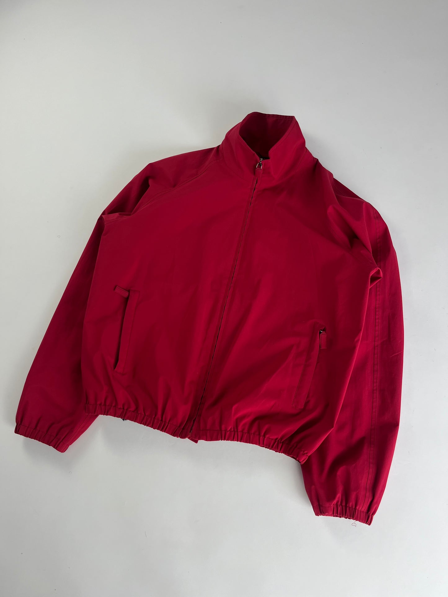 Prada Linea Rossa Red Nylon Bomber Jacket FW 1999 - M