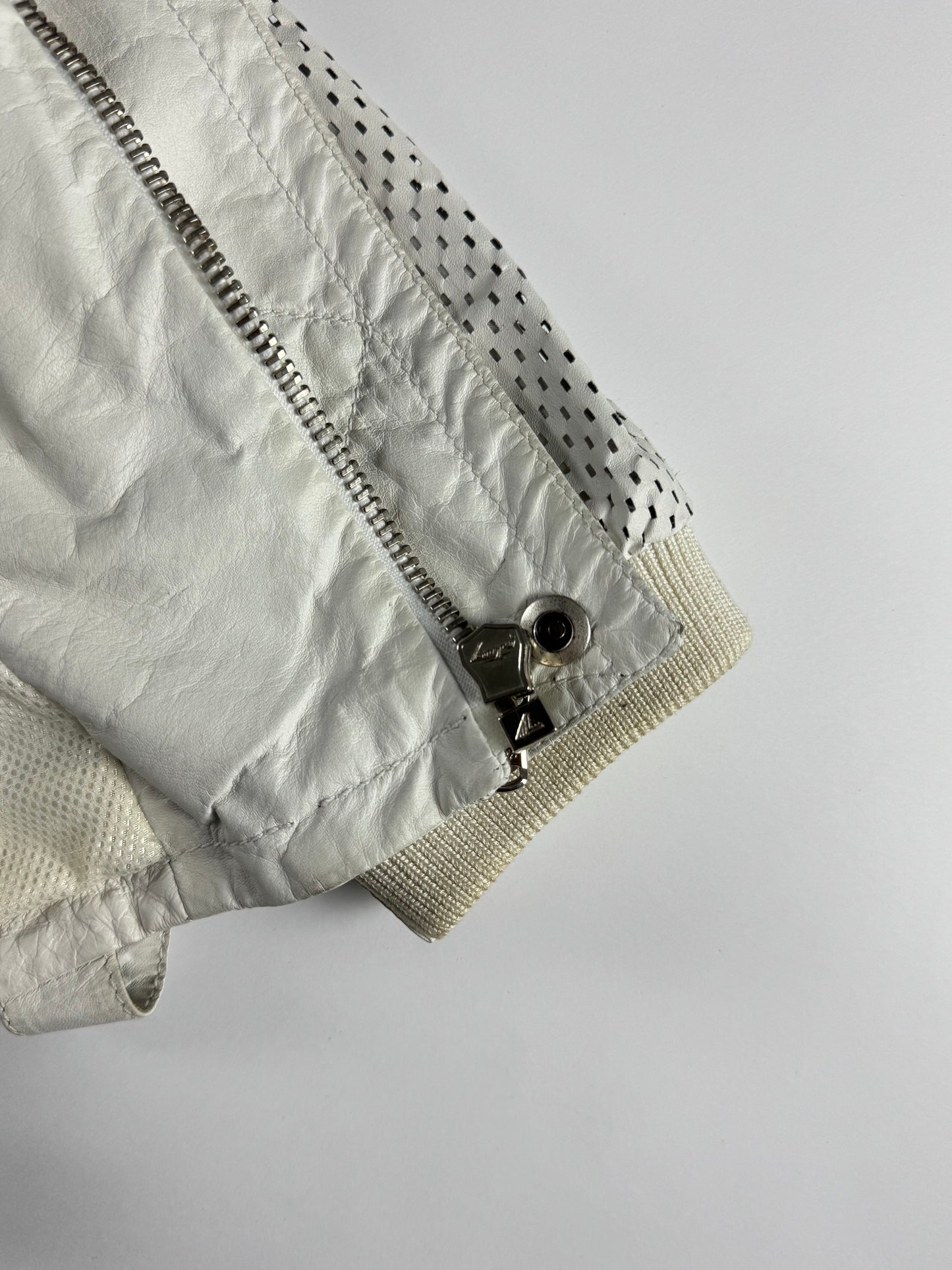 Gucci Sample 2 in 1 Cargo Mesh Leather Utility Bomber Jacket SS 2010 - S