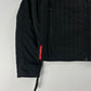 Prada Linea Rossa Black Straight Quilted Nylon Zipper Jacket FW 2001 - XL