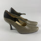 Prada Mary Jane Elegant Two Tones Grey Leather Pumps FW 2001 - 39,5 IT/40,5 EU