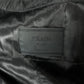Prada Black Nylon Windbreaker Removable Hood Work Jacket 1990s - L