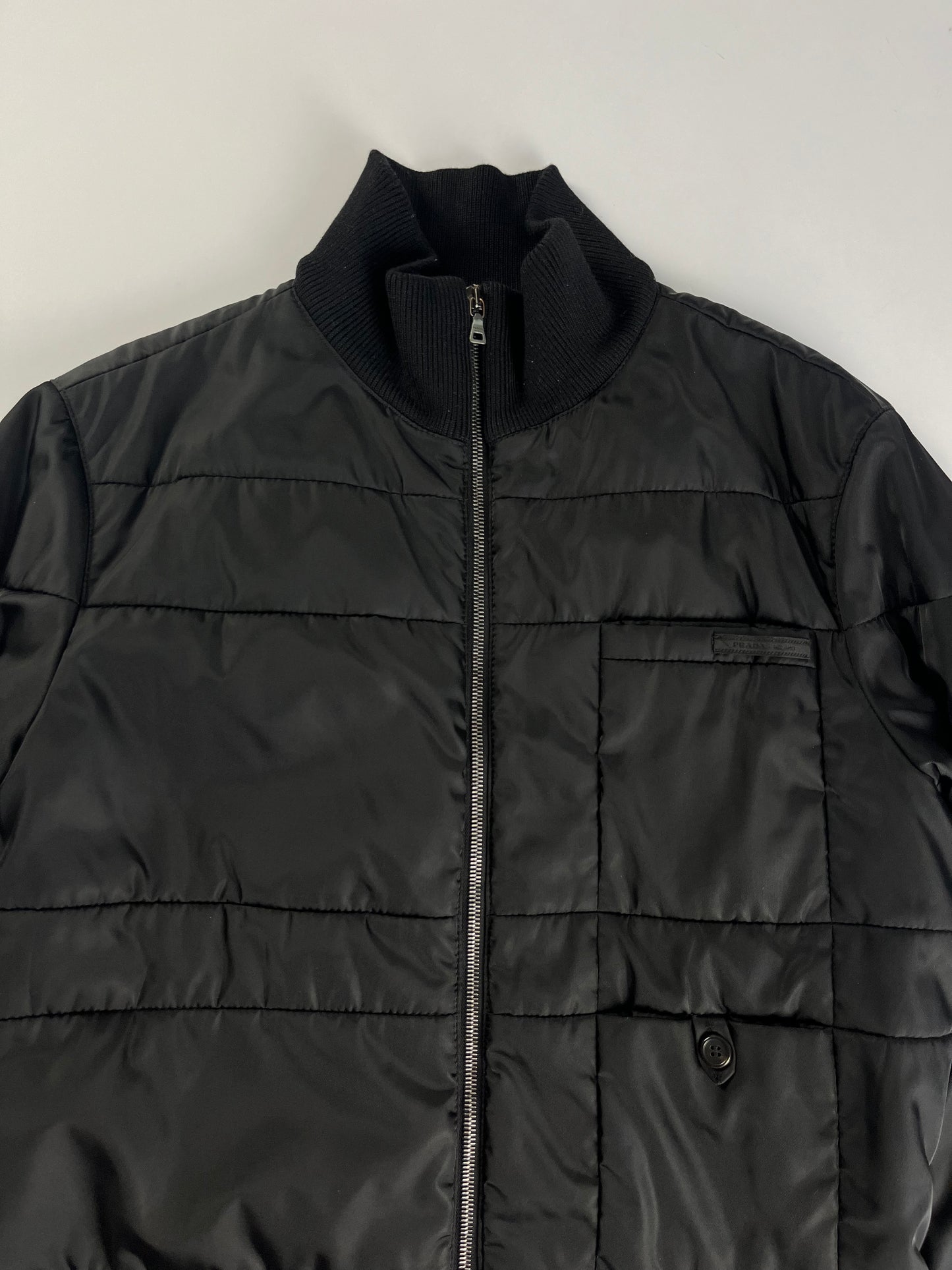 Prada Nylon Padded Blouse Bomber Jacket FW 2008 - M