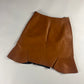 Dior Sample Cognac Brown Leather Skirt SS 2015 - S