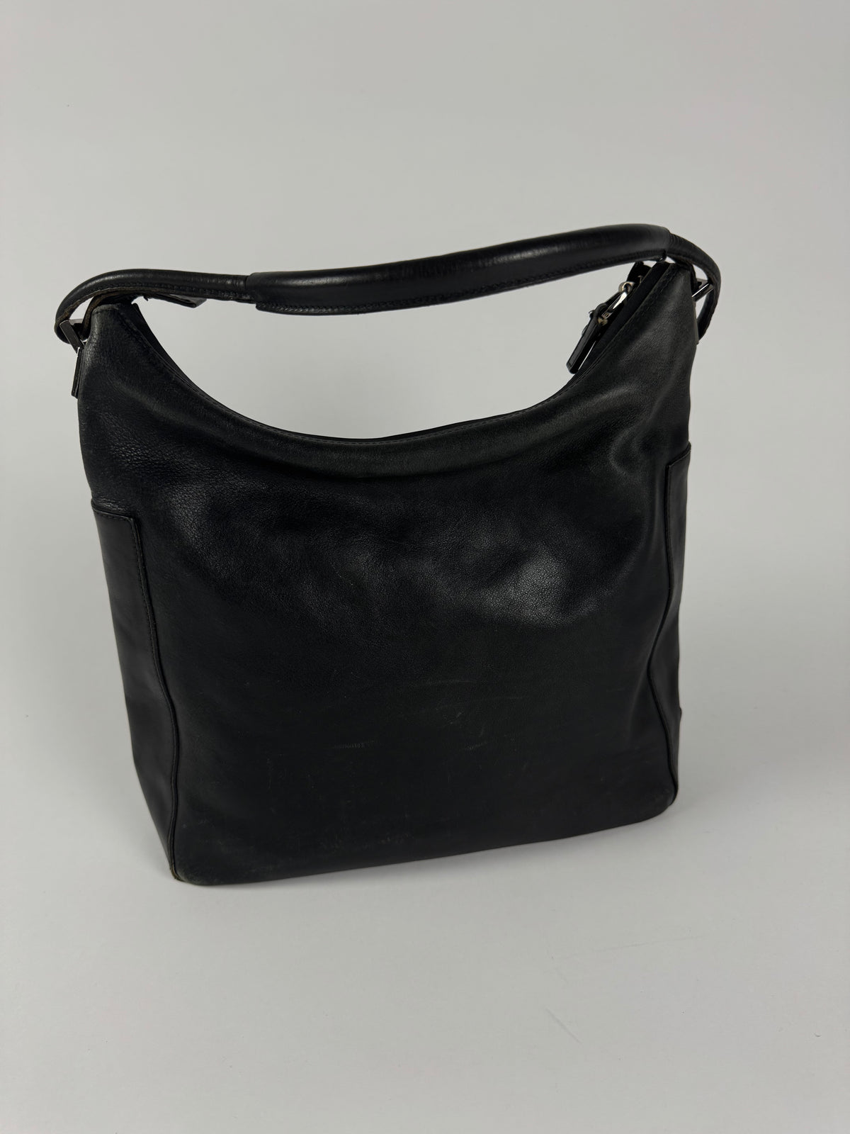 Gucci Tom Ford Black Leather Hobo Bag 1990s - OS