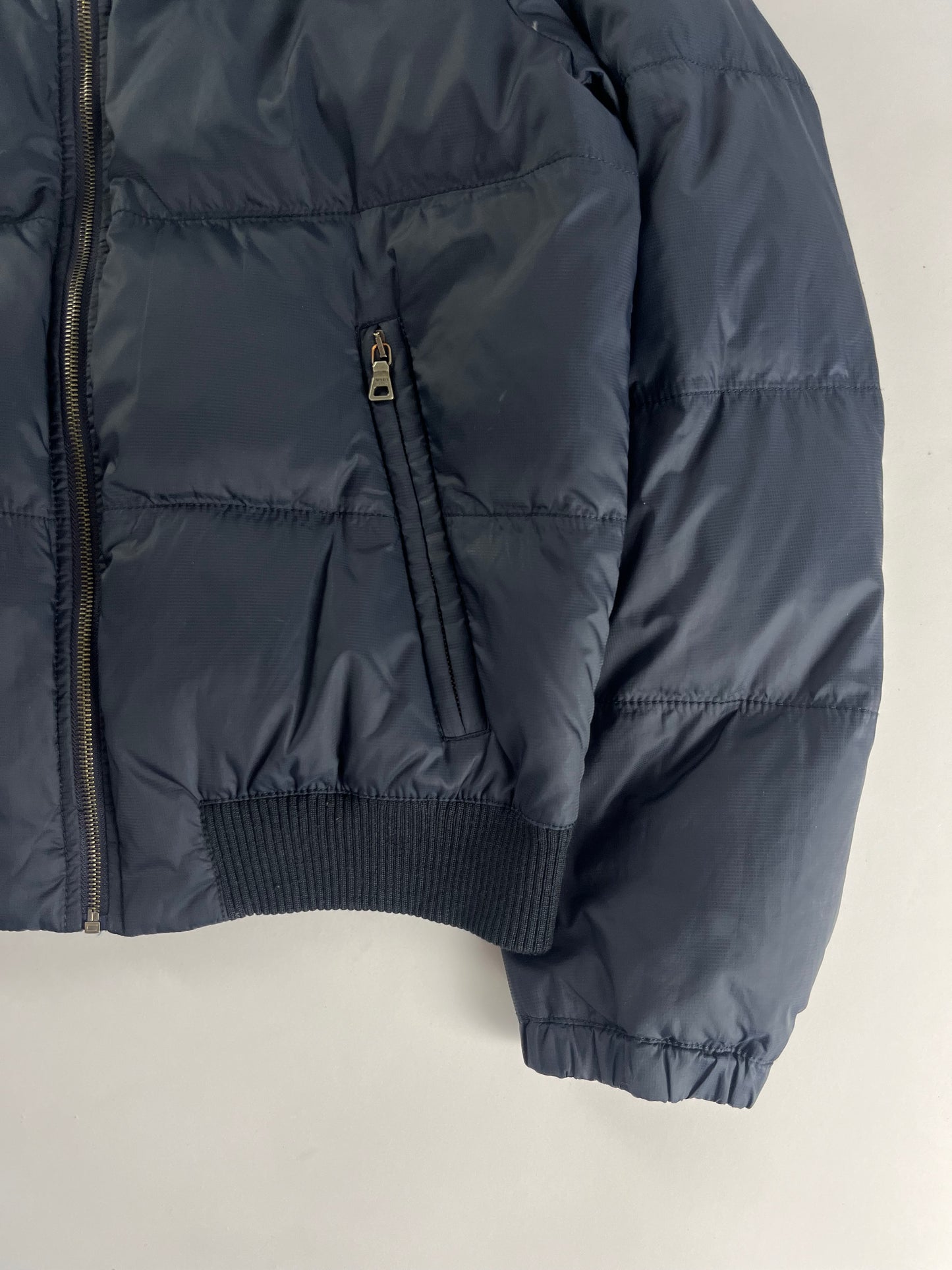 Prada Navy Nylon Puffer Down Jacket FW 2007 - M
