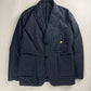 Hermès Sample Puffer Tailored Navy Minimalist Blazer FW 2023 - M
