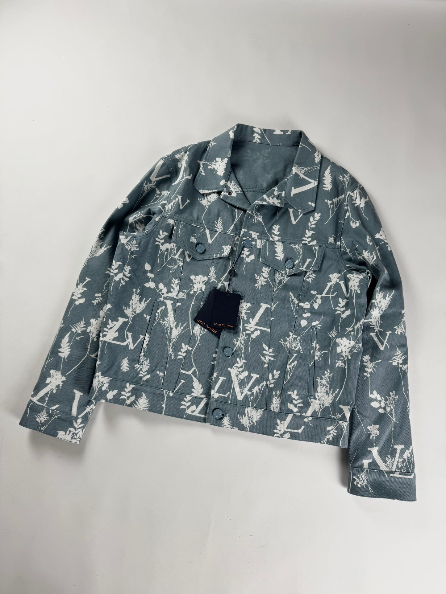 Louis Vuitton Blue Leaf Cotton Trucker Jacket FW 2022 - M