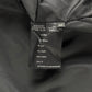 Prada Pure Black Buttoned Minimalist Leather Long Coat FW 2001 - L