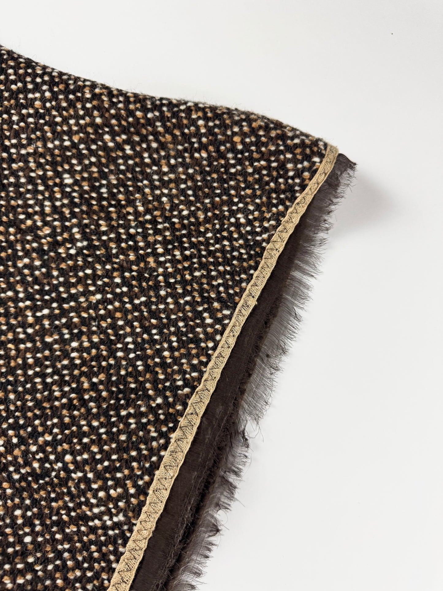 Prada Wool Tweed V Collar Top FW 2000 - M