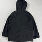 Prada Black Hooded Button Front Parka Coat 2000s - S