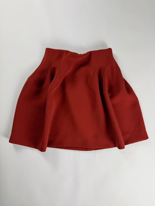 Givenchy Sample Red Coquelicot Skirt FW 2019 - S