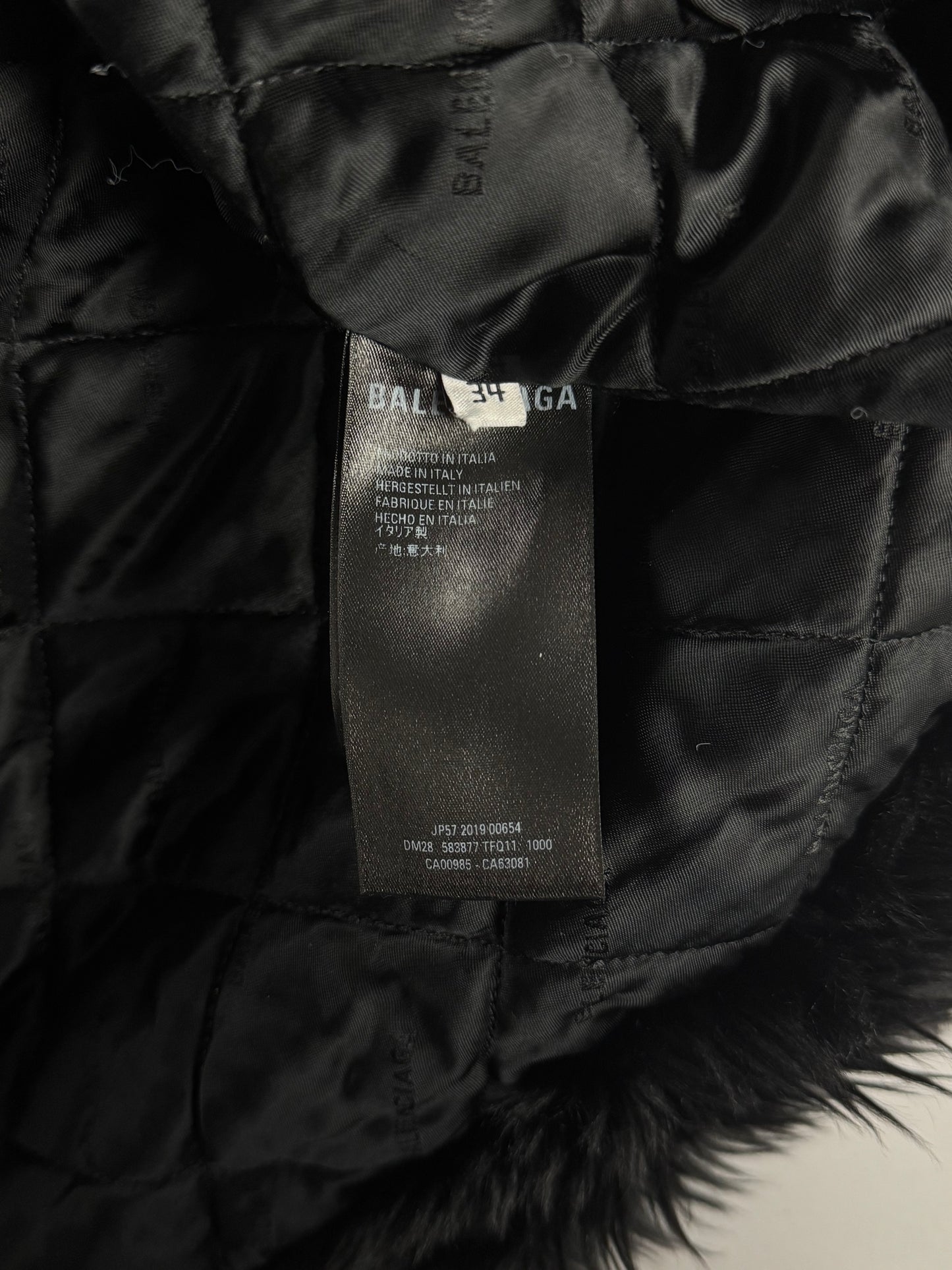 Balenciaga Faux Fur Oversize Coat FW 2019 - XS