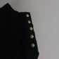 Balmain Sample Gold Button Embellished Turtleneck Sweater FW 2017 - S