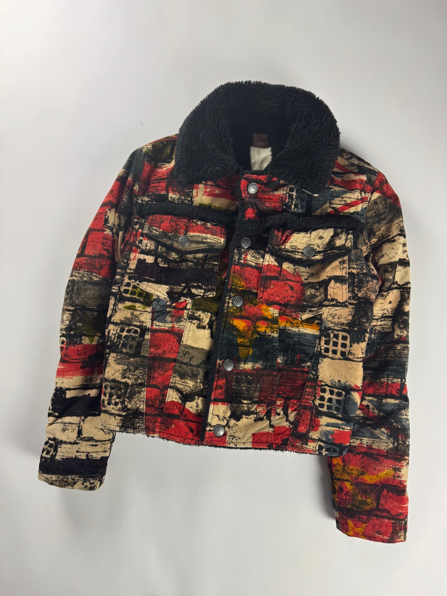 Jean Paul Gaultier Flag Print Punk Anarchy Jacket FW 1997 - M