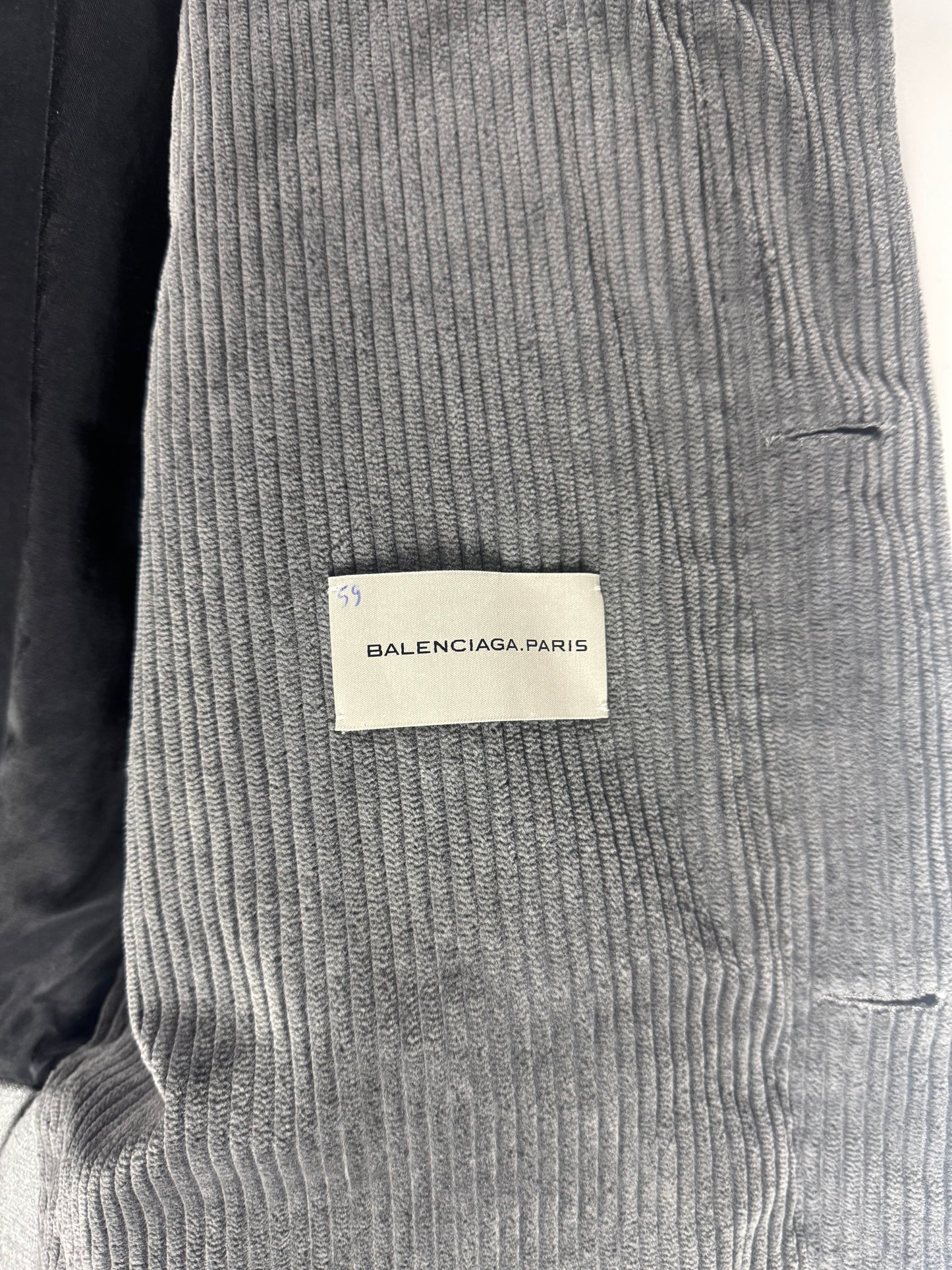 Balenciaga Sample Grey Corduroy Jacket FW 2011 - S
