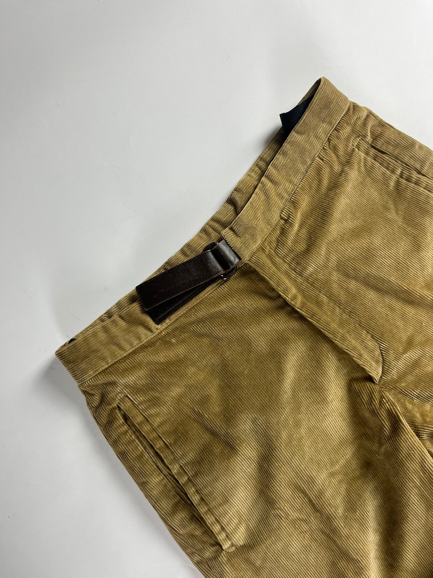 Prada Camel Corduroy Strapped Pants FW 1999 - S