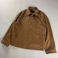 Prada Brown Camel Hair Triangle Logo Classic Jacket FW 2023 - L
