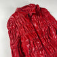 Prada Red Rush Textured Leather Effect Jacket SS 2007 - S