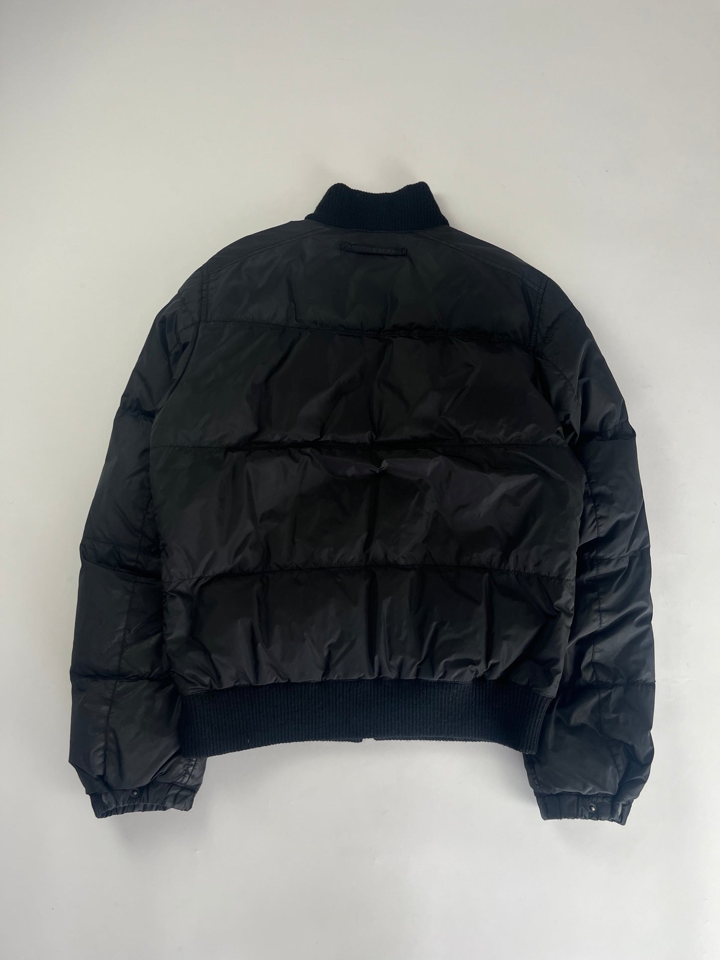 Prada Black Nylon Puffer Down Jacket - S