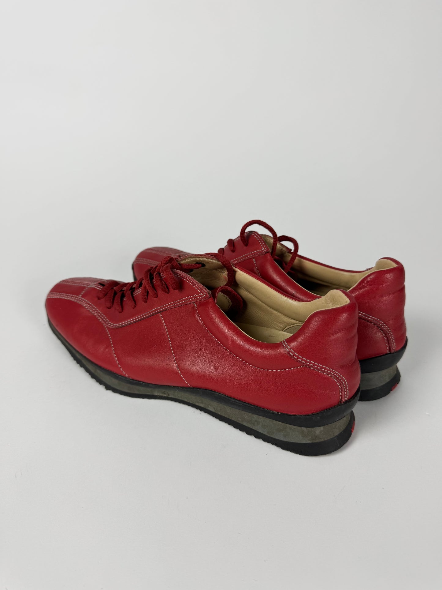 Prada Sport Red Laced Low Trainers 2000s - 39 IT/39,5 EU