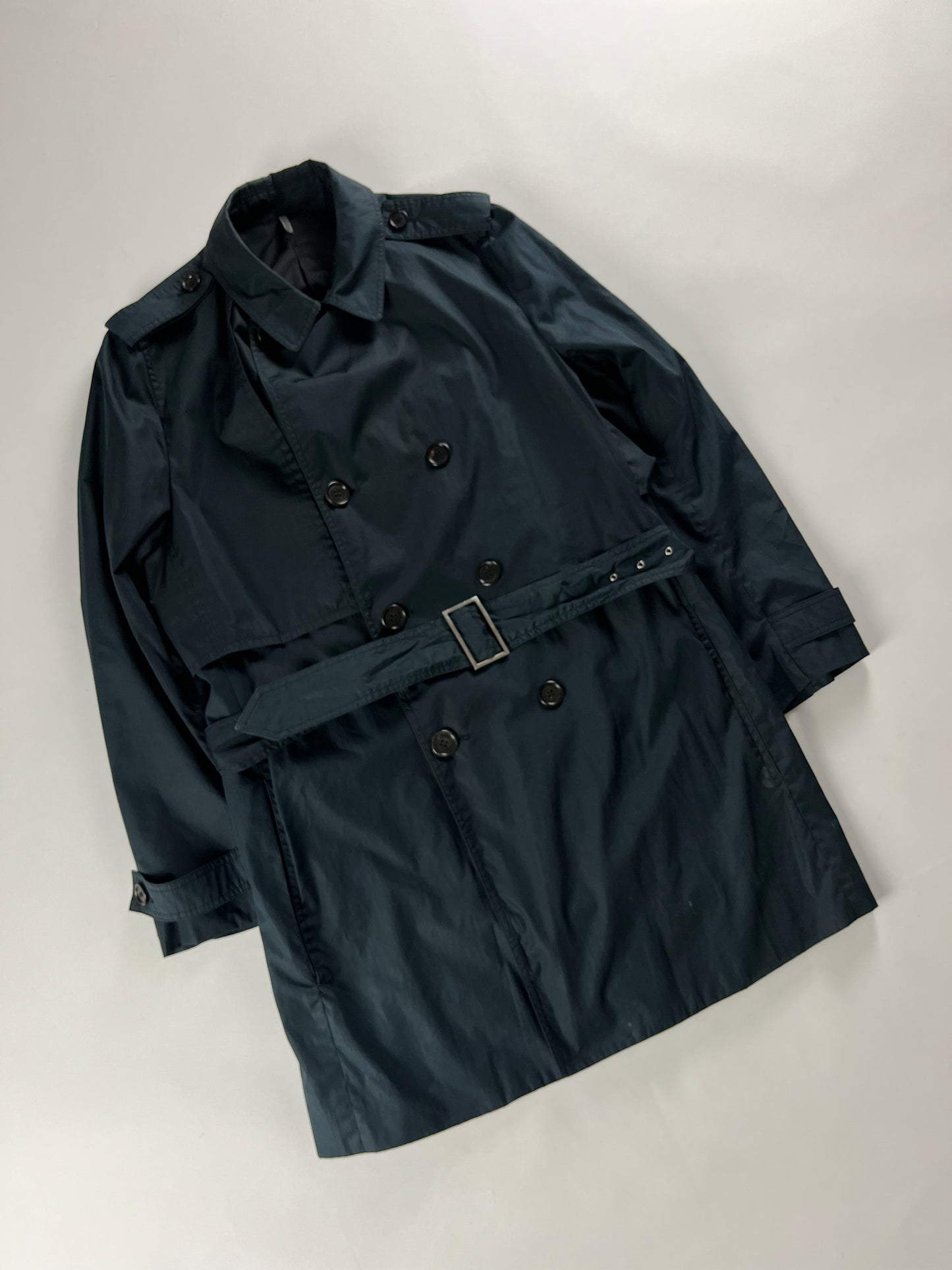 Dior Kris Van Assche Navy Light Trench Coat SS 2010 - M