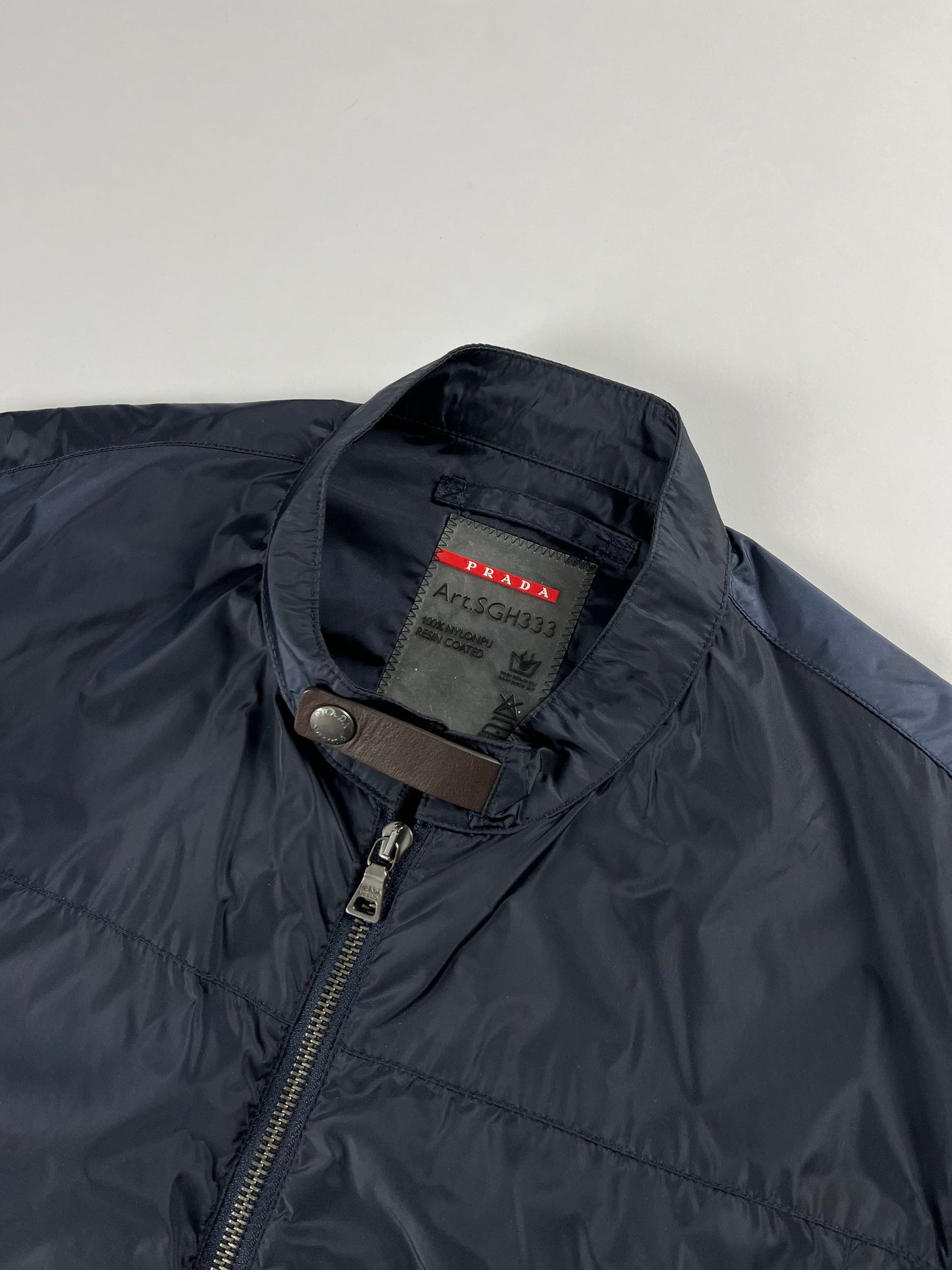 Prada Navy Nylon Moto Jacket SS 2009 - M