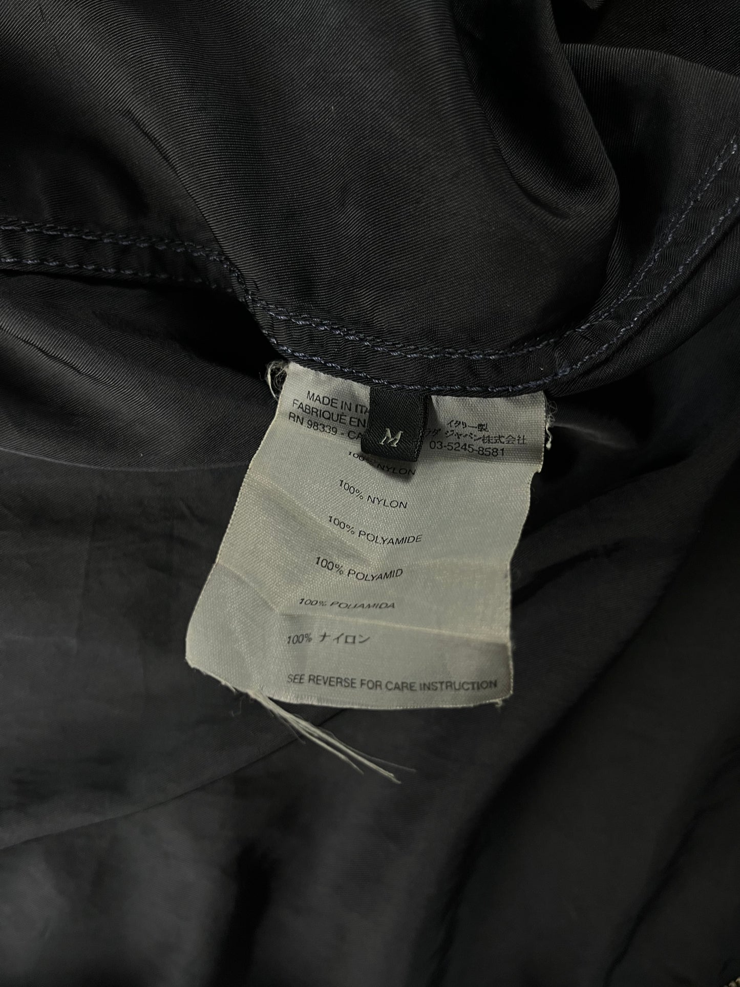 Prada Navy Four Pocket Zip Fit Jacket 2000s - M