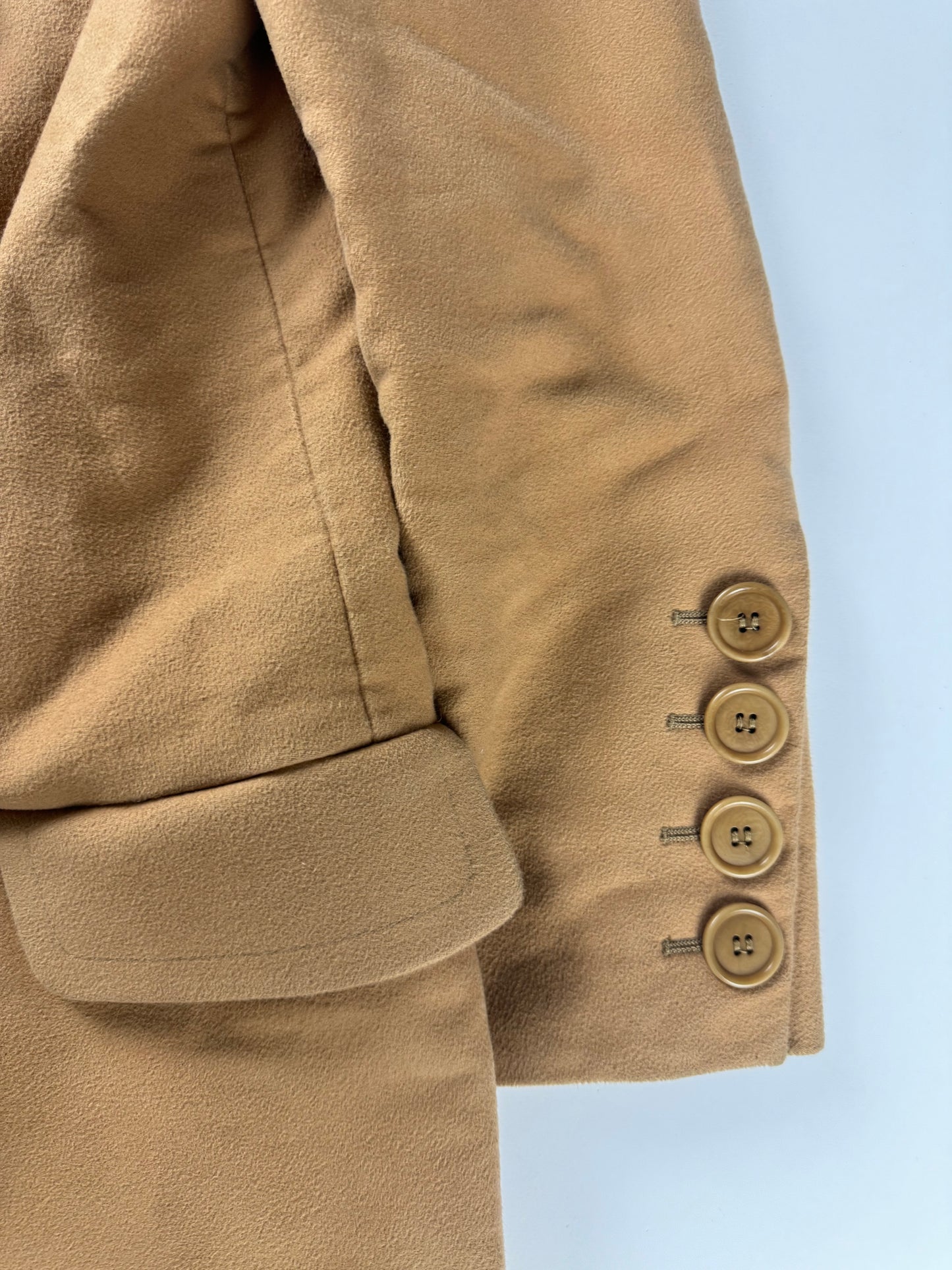 Helmut Lang Camel Double Breasted Coat FW 2001 - S