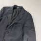 Comme des Garçons Homme Plus Dark Grey Pinstripe Peak Lapel Extended Double Button Cuff Wool Blazer Jacket FW 2019 - S